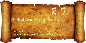 Rokobauer Teréz névjegykártya